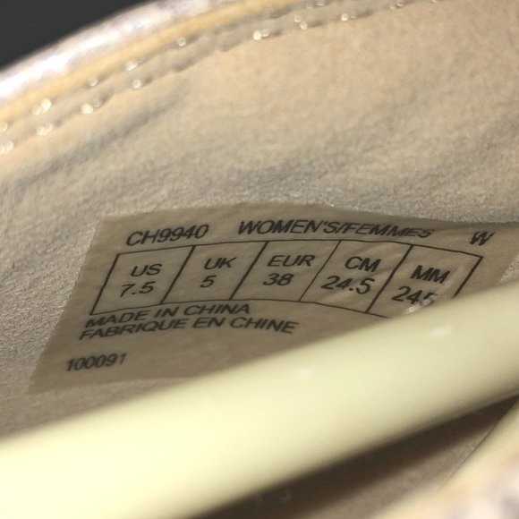 7.5W 7.5 WIDE Rockport Pink Silver Metallic Seaview Espadrilles Bungee Flats NEW - Picture 13 of 16